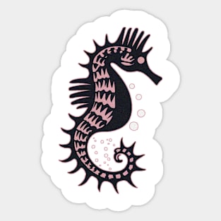 Seahorse Pink Sticker